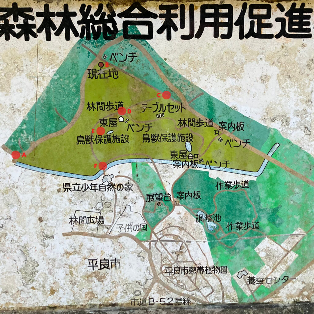 大野山林のマップ画像